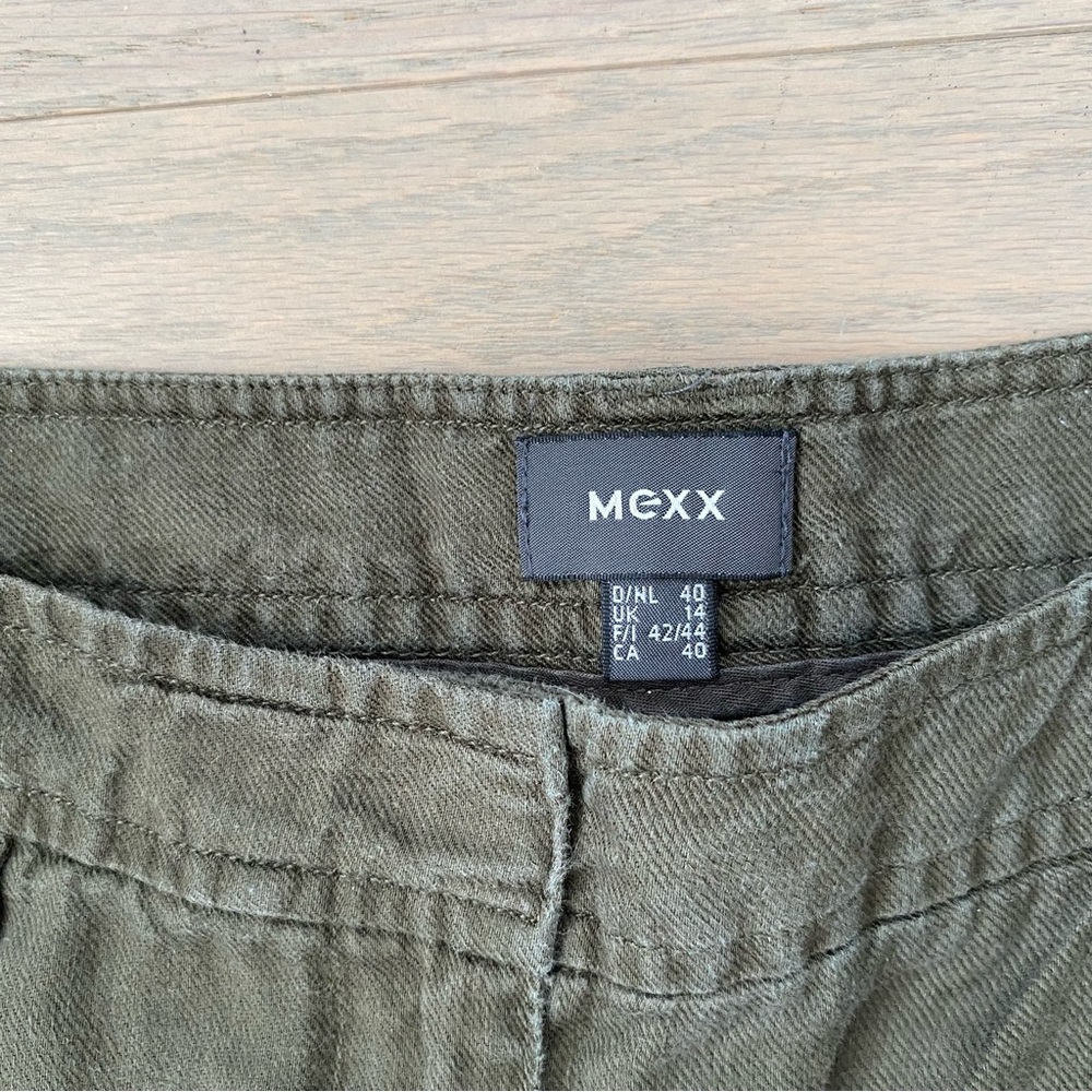 Mexx Olive Linen Cropped Straight-Leg Pants - Picture 5 of 14